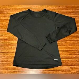 Patagonia Capilene base layer long sleeve black shirt women’s extra small EUC